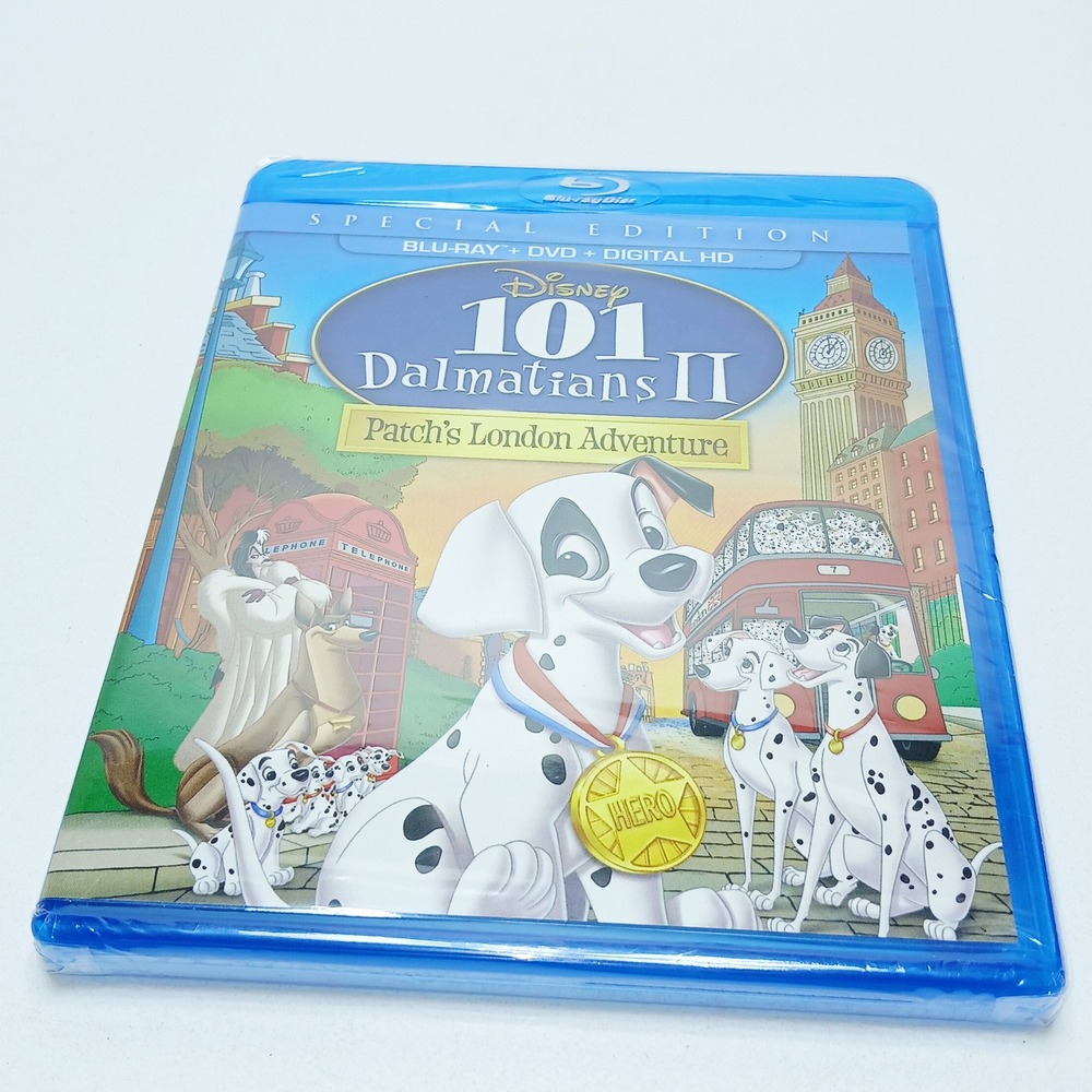 Disney 101 Dalmatians II Patchs London Adventure Blu-ray‎ DVD Digital HD Special